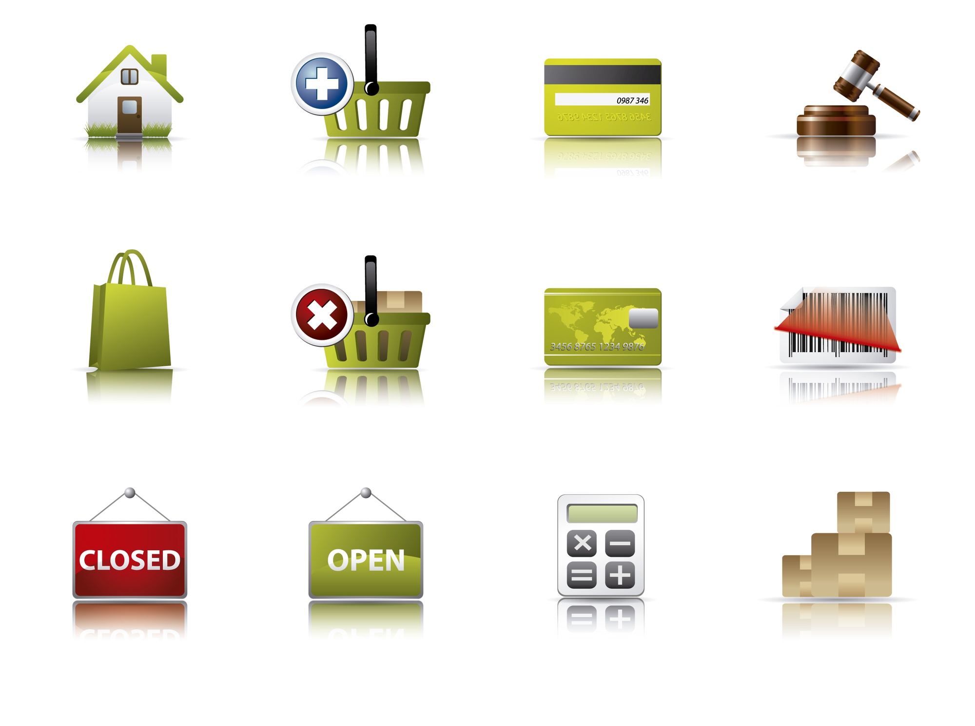 Free: E-comerce icon collection - nohat.cc