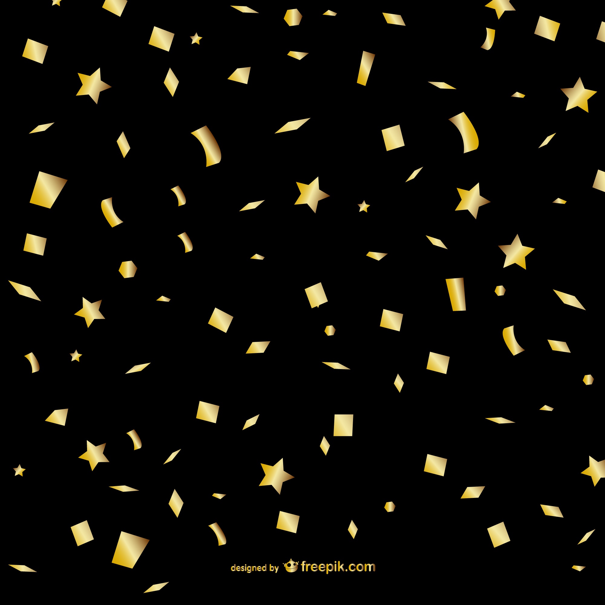 Free: Gold confetti background - nohat.cc