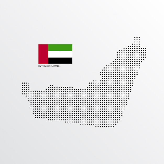 Free: United Arab Emirates Map design - nohat.cc