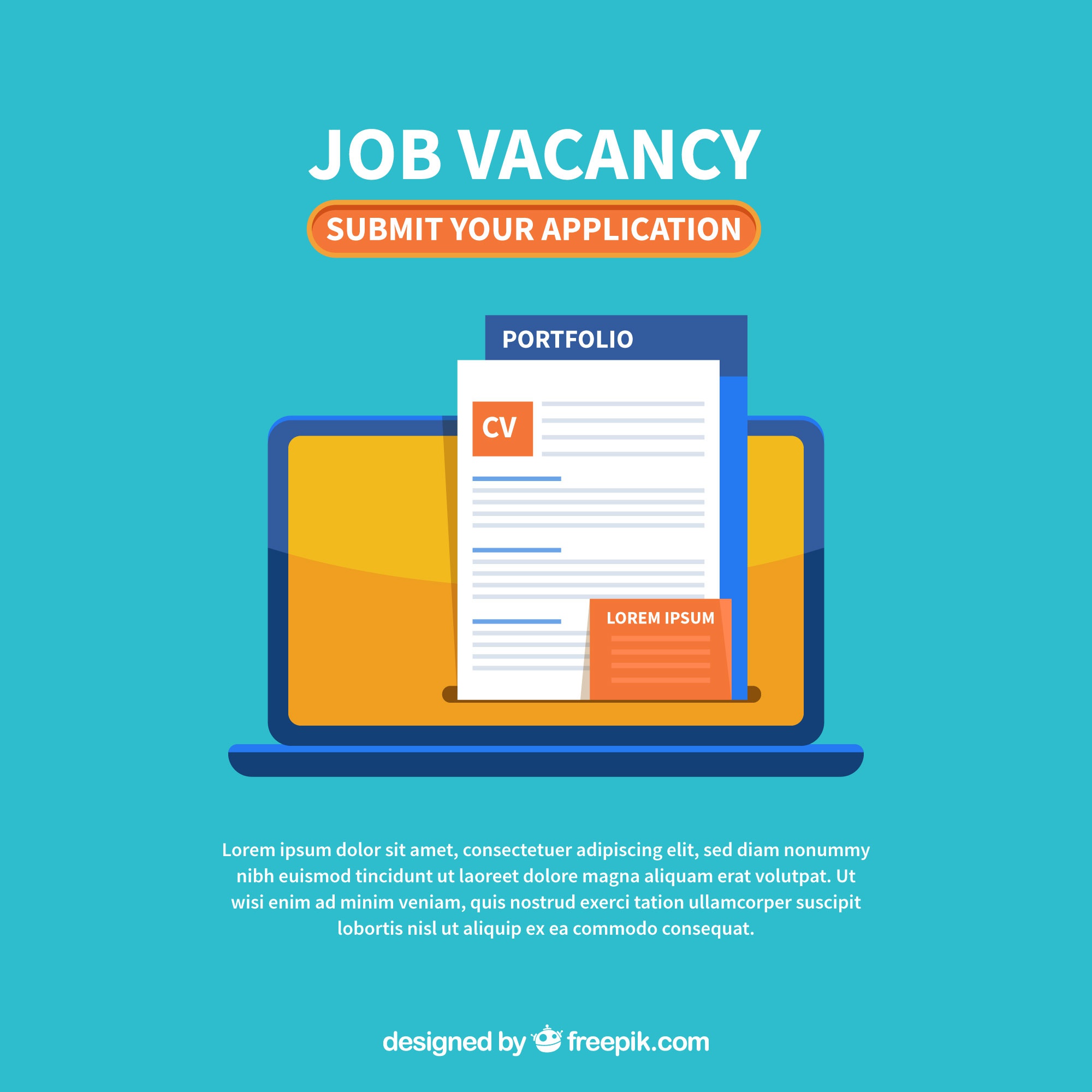 Job Walk Background Free: Job vacancy background in flat style - nohat.cc