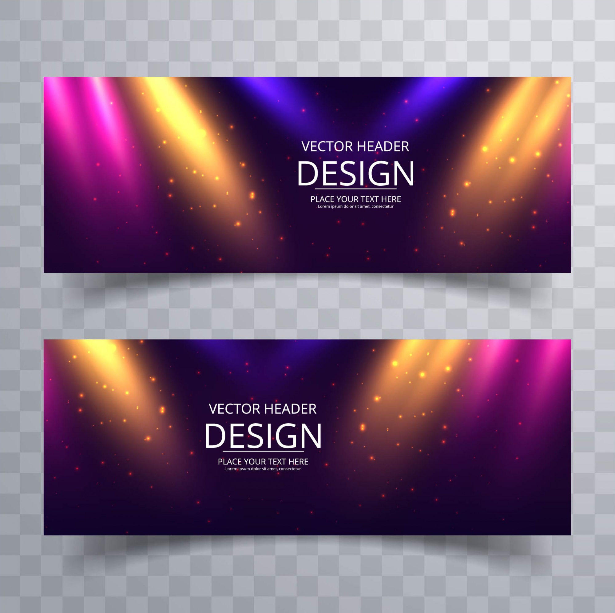 Light Color Web Banner Free: Modern lights banners - nohat.cc