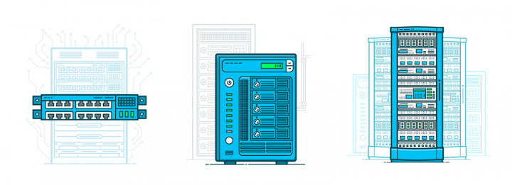 Free: Servers Illustrations Set - PNG + SVG - nohat.cc