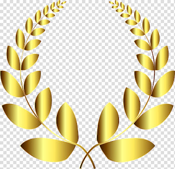 Free: Gold leaves template, Laurel wreath Award Bay Laurel, award ...