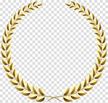 Free: Gold leaves template, Laurel wreath Award Bay Laurel, award ...
