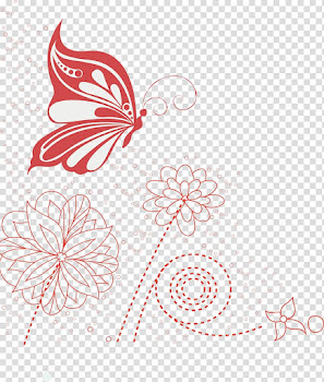 Free: Flower Transparent Background - Flowers Border Line Png - nohat.cc