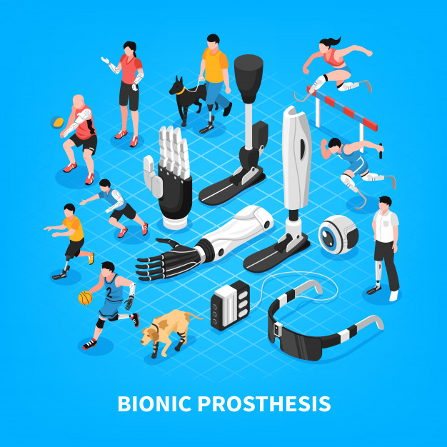 Free: Bionic prothesis isometric composition Free Vector - nohat.cc