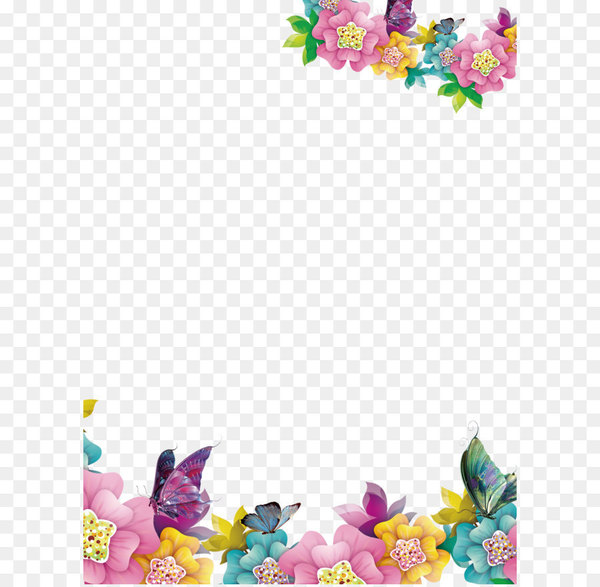 Free: Computer file - Creative floral border - nohat.cc