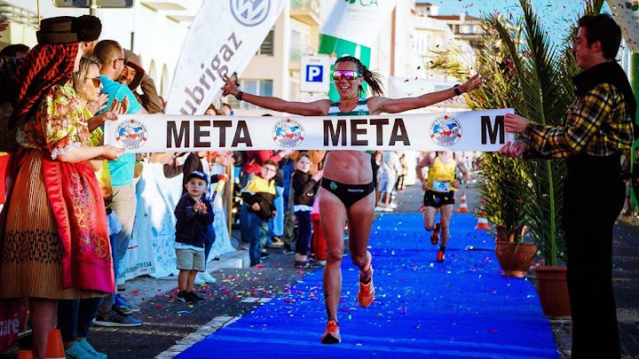 Free: Woman Finish the Line on Going Marathon - nohat.cc