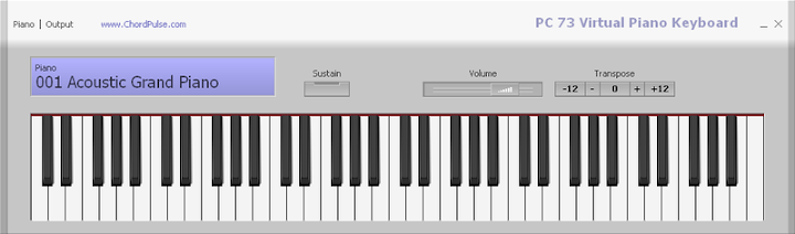Free: PC 73 Virtual Piano Keyboard screenshot - Windows 8 Downloads ...