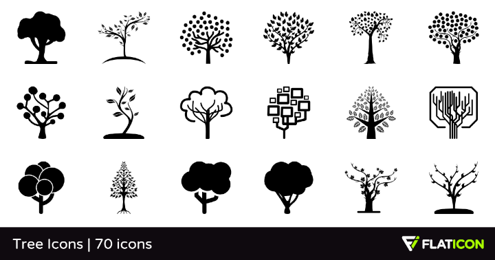 Free: Tree Icons 70 free icons (SVG, EPS, PSD, PNG files) - nohat.cc