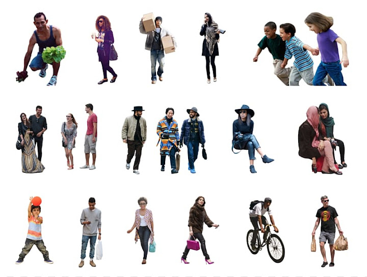 Free: Collage of people, Architecture Architectural rendering Interior ...