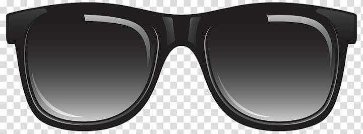 Black sunglasses transparent best sale