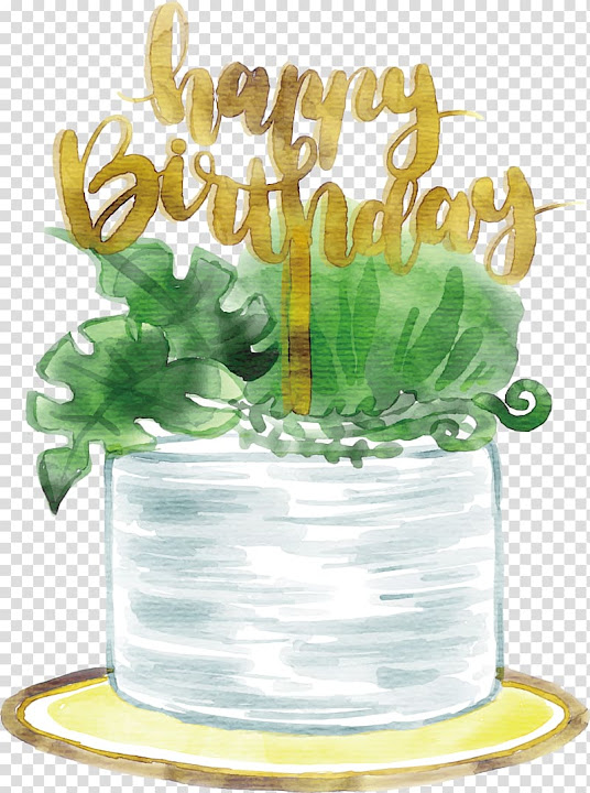 green birthday cake clip art