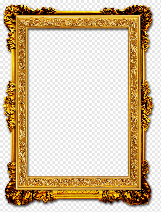 Free: frame Gold frame, Gold Frame, rectangular brown ornate frame ...
