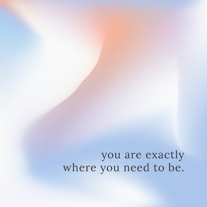 Free: You are exactly where you need to be inspirational quote vector ...