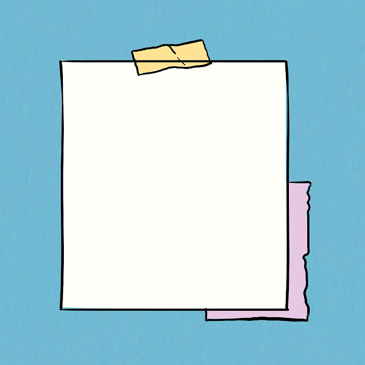 Free: Sticker note psd on pastel blue background | Free stock ...