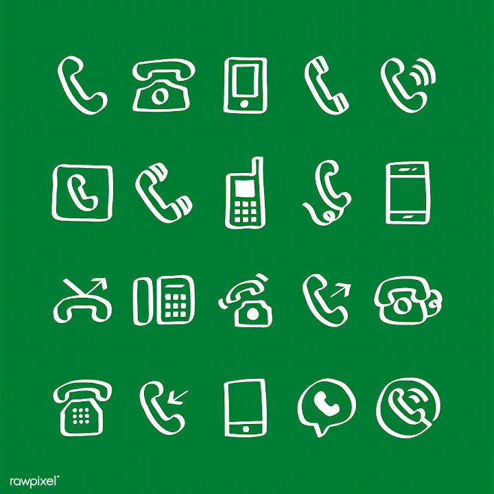 Free: Illustration set of phone icons | Free stock vector - 424949 ...