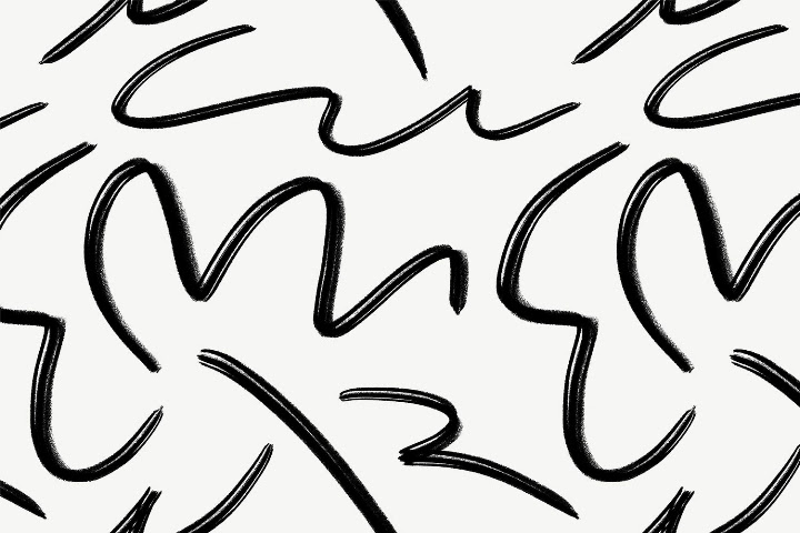 Free: Memphis squiggle pattern background, black | Free Photo ...