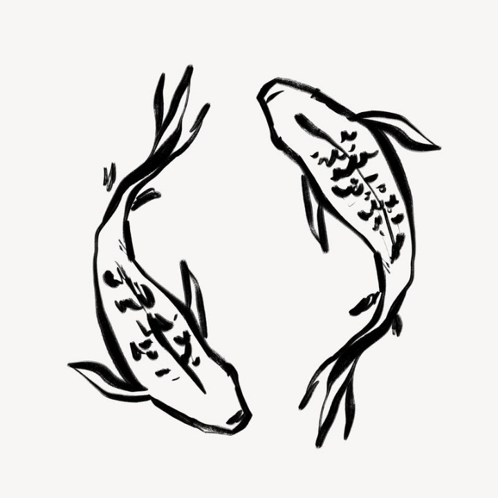 Free: Carp fish line art, animal | Free Photo - rawpixel - nohat.cc