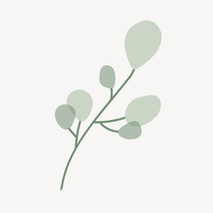 Free: Aesthetic leaf branch collage element | Free Vector - rawpixel ...