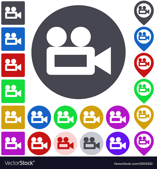 Free: Video Camera Icon Set vector image - nohat.cc