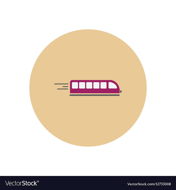 Free: Stylish icon in color circle high-speed train vector image - nohat.cc