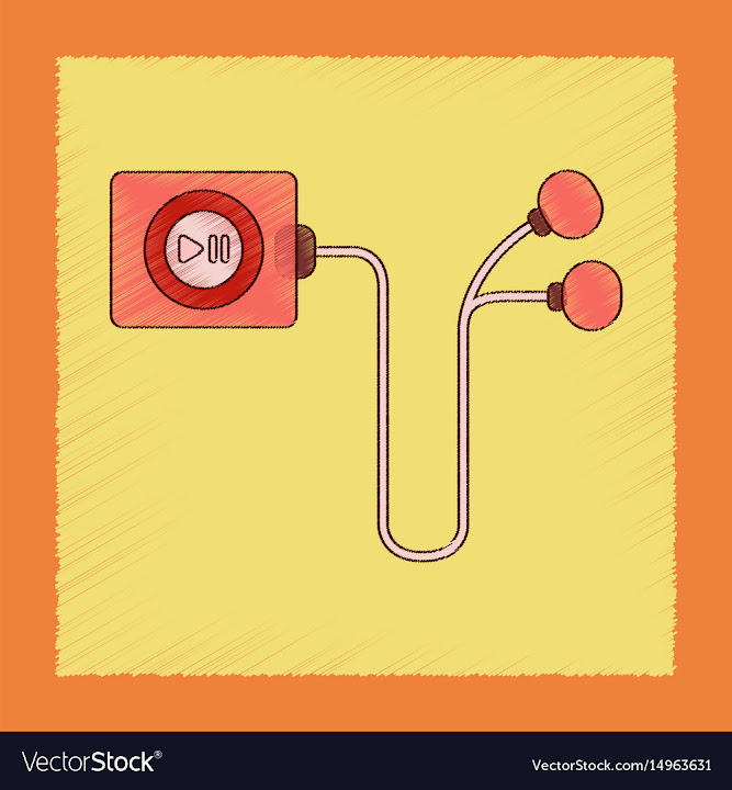 Free: Flat shading style icon player with headphones vector image ...