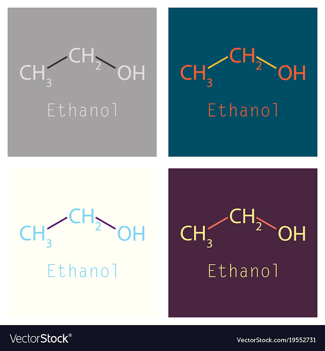 Free: Ethanol molecules in volumetric style isolated on vector image ...