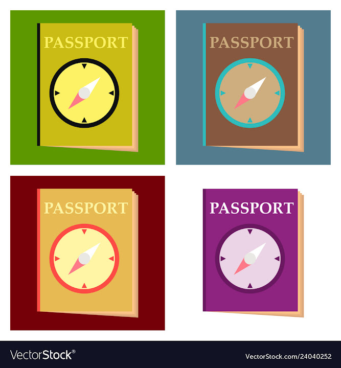 Free: International passport template with sample vector image - nohat.cc