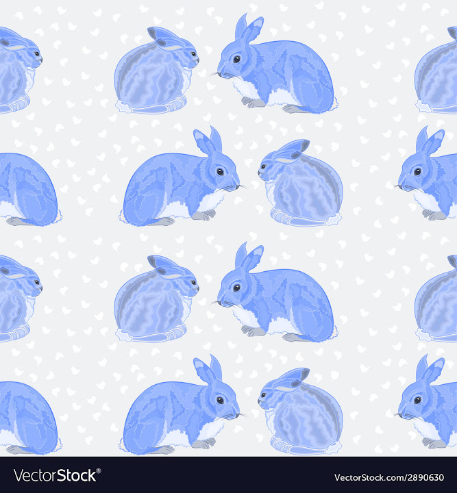 Free: Seamless texture rabbits and snow vector image - nohat.cc