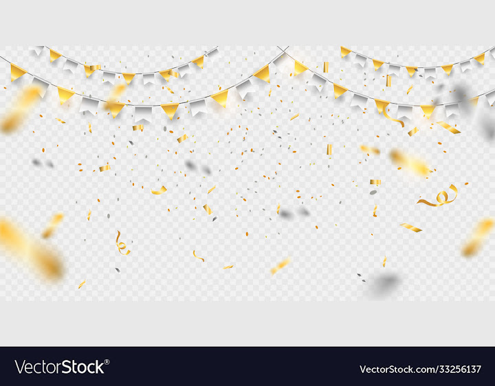Free: confetti elements falling on transparent - nohat.cc