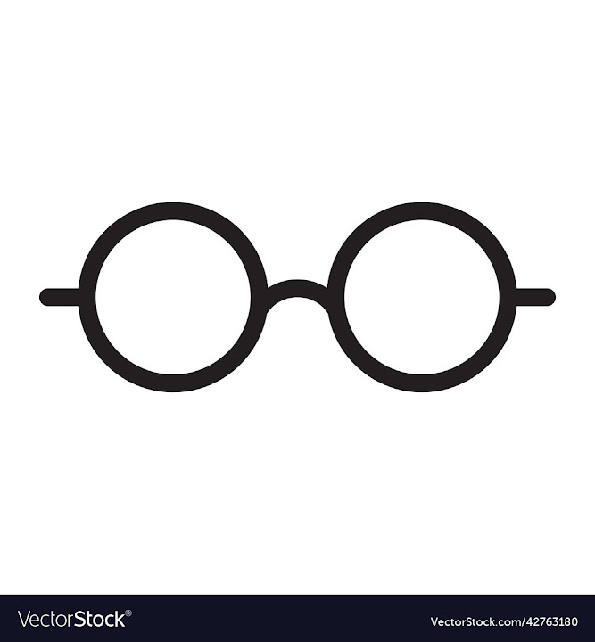 Free: black round eyeglasses icon - nohat.cc