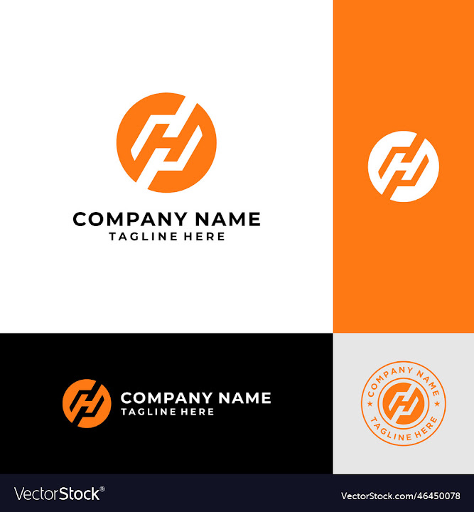 Free: circle letter h logo design template elements - nohat.cc