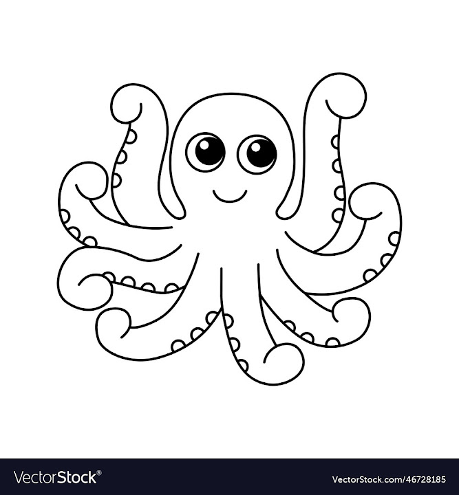 Octopus Coloring Book For Kids Ages 3-8