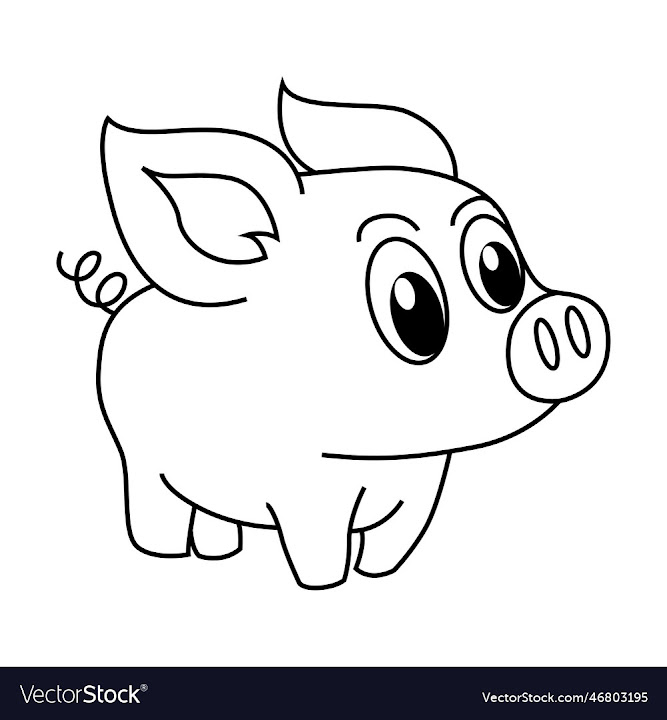 free clown clipart black and white pig