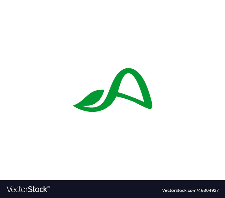 Free: initial letter a and leaf logo design template - nohat.cc