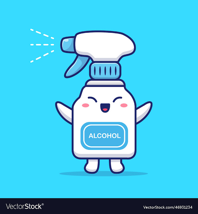 Free: cute disinfectant spray bottle cartoon - nohat.cc