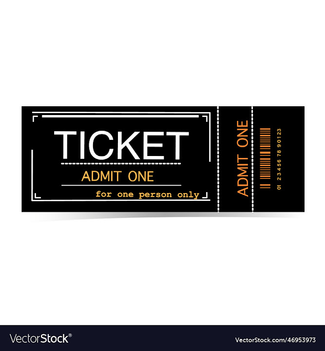 Free: admit one ticket isolated white background - nohat.cc