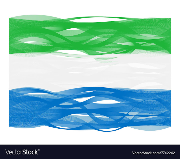 Free: Wave line flag of Sierra Leone vector image - nohat.cc