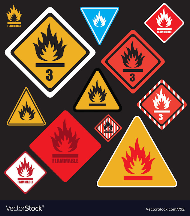 Free: Flammable signs vector image - nohat.cc