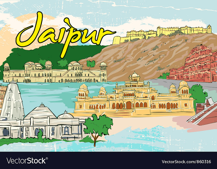 Free: Jaipur doodles vector image - nohat.cc