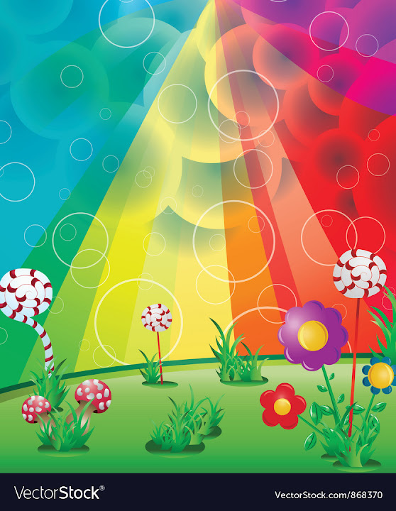 Free: Spring floral background with rays vector image - nohat.cc