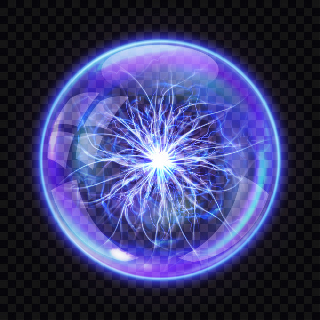 Free: Magic ball with electric lightning inside, realistic Free Vector ...