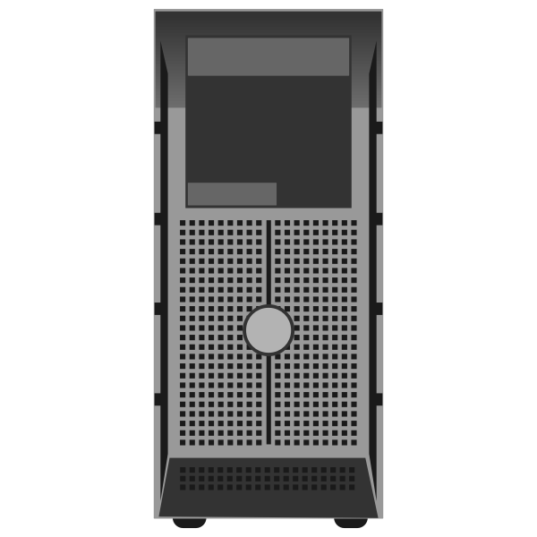 Free: SVG PowerEdge T300 Tower Server vector illustration - nohat.cc