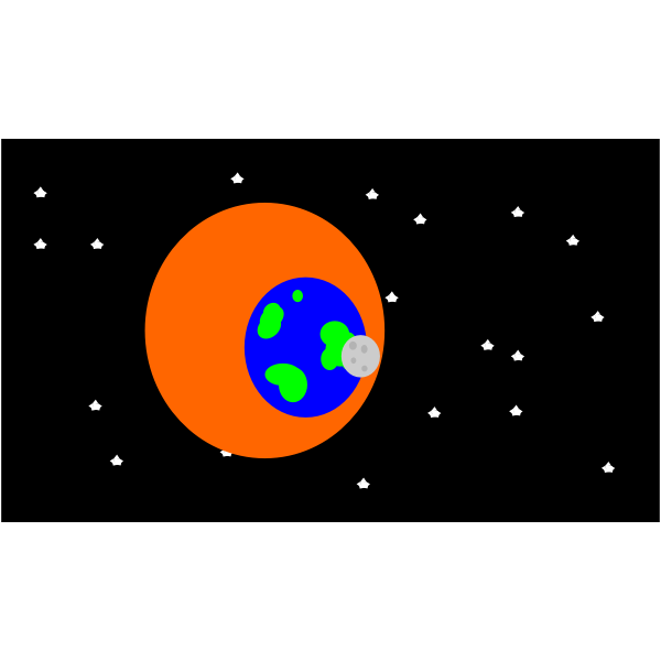 Free: SVG Earth in space vector image - nohat.cc