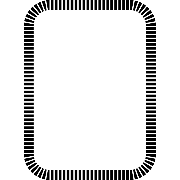 Free: SVG plain Frame black and white rounded square - nohat.cc