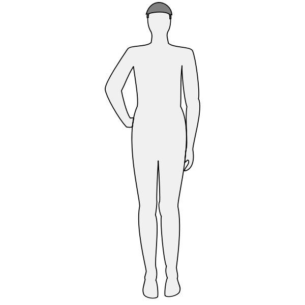 Free: SVG Human body silhouette vectpr - nohat.cc