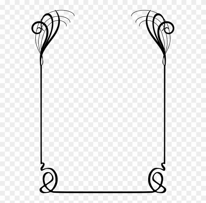 Free Swashes Vector Art Nouveau Filigree A4 Border Art Deco nohat.cc