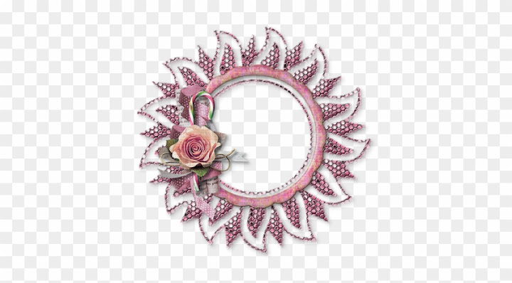 Free: Pink Round Frame Rose Rose Ronde Cadre Rose Rosa Cornice - Rose ...