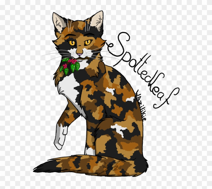 Free: Warrior Cats Coloring Pages Spottedleaf - Spotted Leaf Warrior ...